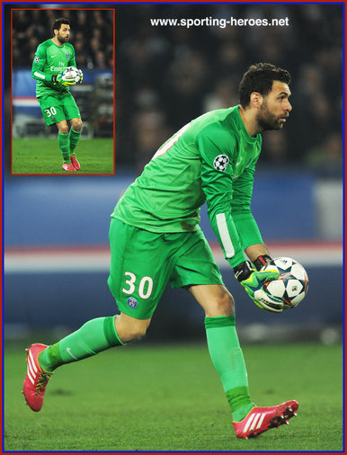 Salvatore SIRIGU - Paris Saint-Germain - 2013/14 Champions League matches.