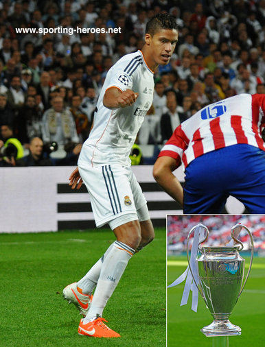 Raphael  VARANE - Real Madrid - 2014 UEFA Champions League Final.