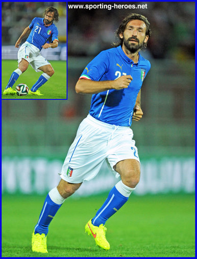 Andrea Pirlo - Italian footballer - 2014 World Cup Finals in Brazil.