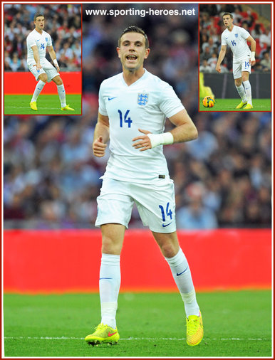 Jordan Henderson - England - 2014 World Cup Finals in Brazil.