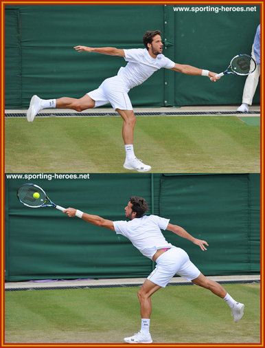 Feliciano Lopez - Last sixteen at Wimbledon 2014.