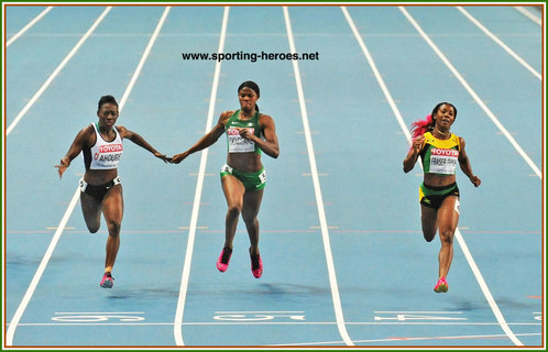 Blessing OKAGBARE - Nigeria - Two medals at 2013 World Athletics Championships.