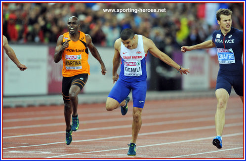Adam GEMILI - Great Britain & N.I. - 2014 Men's European 200m sprint Champion.