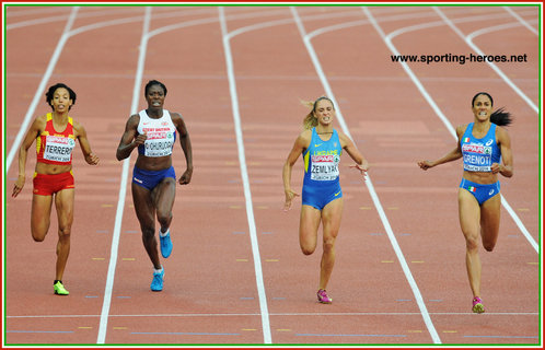 Libania  GRENOT - Italy - Victory in women's 400m at 2014 European Champinships