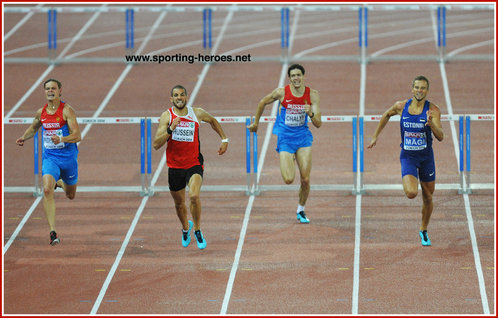 Kariem  HUSSEIN - Switzerland - Victory in 400m hurdles at European Championships.