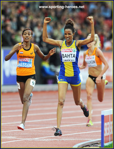 Meraf BAHTA - Sweden - European 5000m champion in Switzerland 2014.