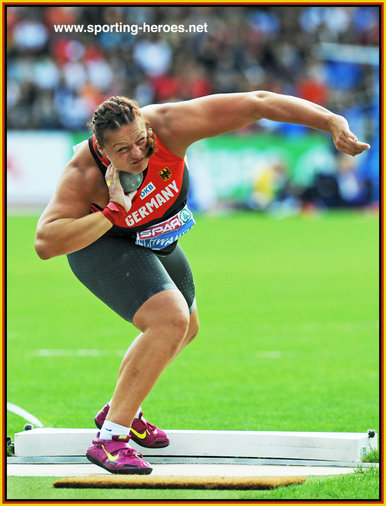 Christina SCHWANITZ - Germany - Women's shot put Champion in 2014 at Zurich.