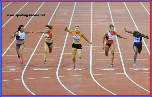 Ashleigh NELSON - Great Britain & N.I. - Bronze medal in 100m at 2014 European Championships.