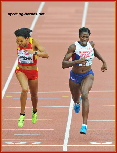 Indira TERRERO - Spain - 3rd. in 400m at 2014 European Championships.
