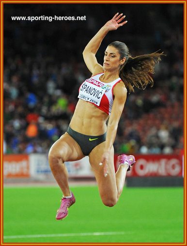 Ivana SPANOVIC - Second in long jump at 2014 European Championships.