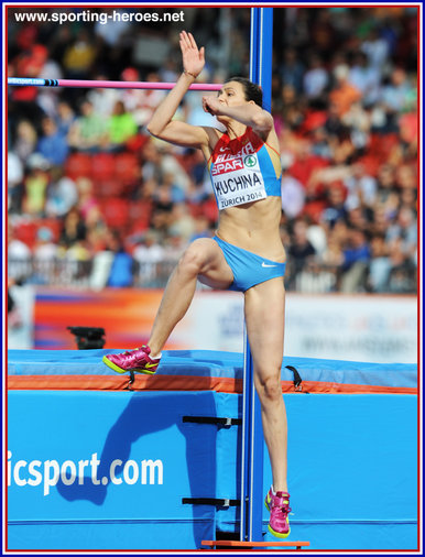 Mariya LASITSKENE - Russia - Silver medal in high jump at 2014 European Championships.