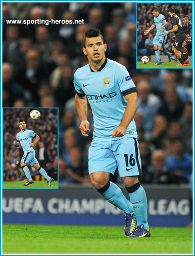 Sergio Aguero - Manchester City - 2014/15 UEFA Champions League games.