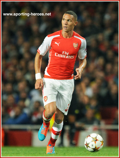 Kieran Gibbs - Arsenal FC - 2014/15 UEFA Champions League.