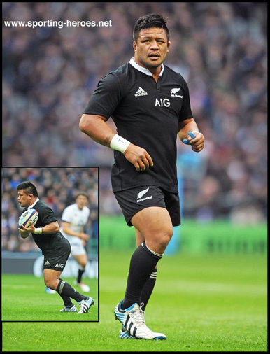 Keven Mealamu - New Zealand - International caps for the All Blacks.