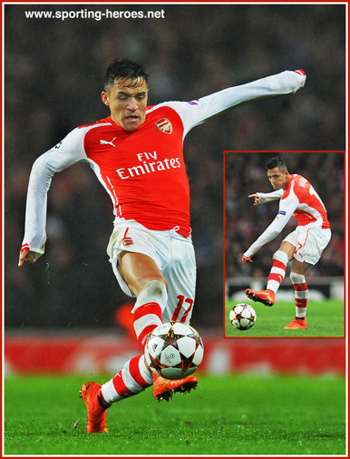 Alexis Sanchez - Arsenal FC - 2014/15 Champions League matches.