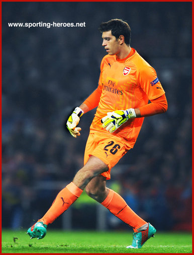 Emiliano MARTINEZ - Arsenal FC - 2014/15 Champions League matches.