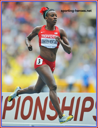 Alysia JOHNSON-MONTANO - U.S.A. - 4th. place at 2013 World Athletics Championships in 2013.