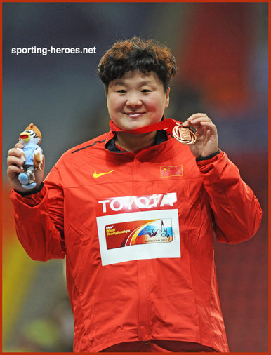 Lijiao Gong - China - Shot put bronze medal at 2013 World Championships.