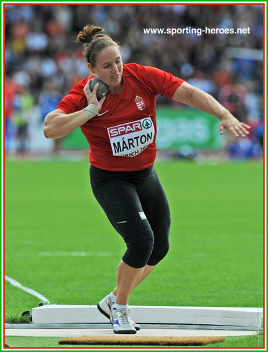 Anita MARTON - Hungary - Third place in shot put at 2014 European Championships