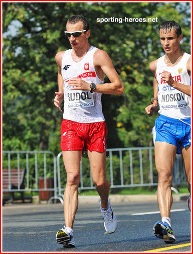 Grzegorz SUDOL - Poland - 6th. in 50k race walk final at 2013 World Championships.