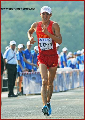 Ding CHEN - China - Gold medal in 20k walk at 2013 World Championships.