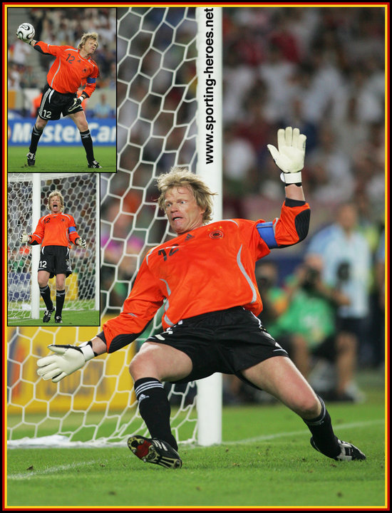 German international goalie Oliver Kahn puts on his shoes during the  training in Geneva, Switzerland, 29 May 2006. The German national soccer  team is preparing for the FIFA World Cup 2006 with