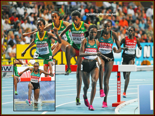 Lydiah CHEPKURUI - Kenya - Silver medal at 2013 World Championships steeplechase.