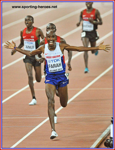 Mo Farah - Great Britain & N.I. - 10,000m title retained in Beijing at World Championships