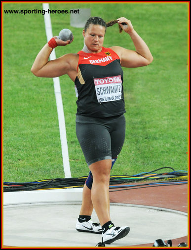 Christina SCHWANITZ - Germany - 2015 World shot put Champion in Beijing.
