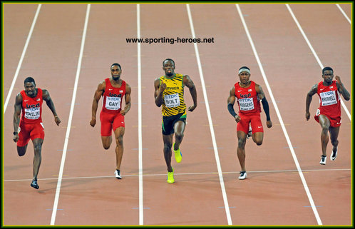 Usain Bolt - Jamaica - World 100m Champion once more (in Beijing)