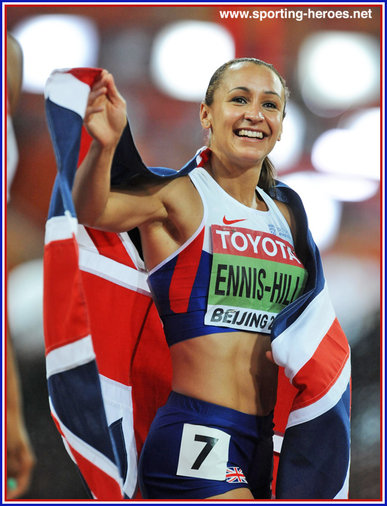 Jessica ENNIS-HILL - Great Britain & N.I. - 2015 World Champion Heptathlon victory in Beijing.