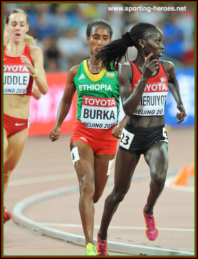 Vivian Cheruiyot - Kenya - 2015 World 10,000 metres Champion in China.