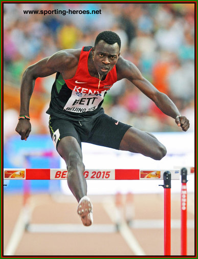 Nicholas BETT - Kenya - 2015 World 400m hurdles Champion.