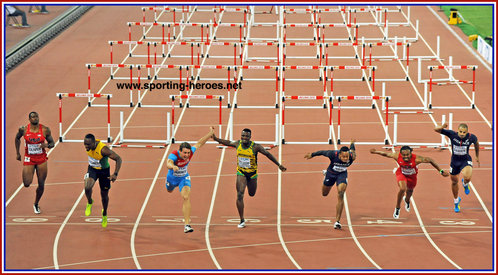 Sergey SHUBENKOV - Russia - 2015 World 110m hurdles champion in record time