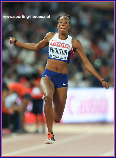 Shara Proctor - Great Britain & N.I. - Silver medal & UK record at 2015 World Championships.