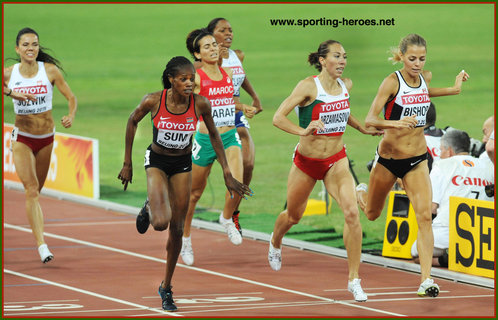 Maryna ARZAMASAVA - Belarus - 2015 World 800m champion in Beijing.