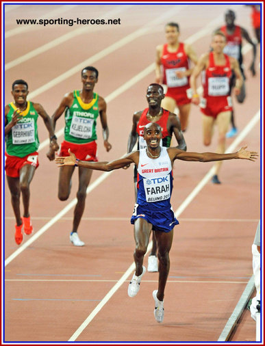 Mo Farah - Great Britain & N.I. - Second gold medal at 2015 World Athletics Championships.