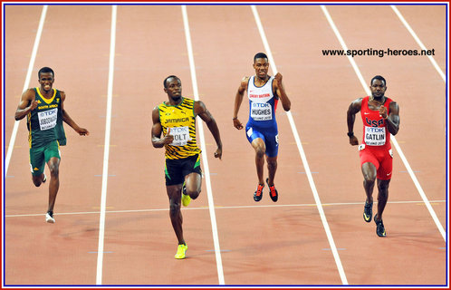 Justin Gatlin - U.S.A. - 200m silver medal at 2015 World Championships