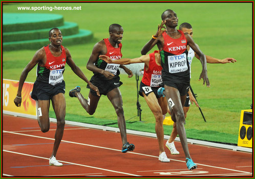 Elijah Motonei MANANGOI - Kenya - Silver medal in 1500m at 2015 World Championships.