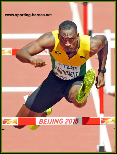 Hansle PARCHMENT - Jamaica - Silver medal at 2015 World Championships 110m hurdles.