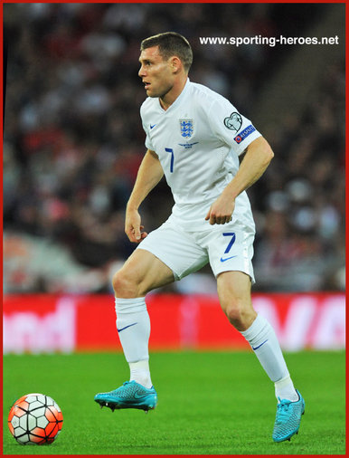 James Milner - England - 2016 European Football Championships qualifying matches.