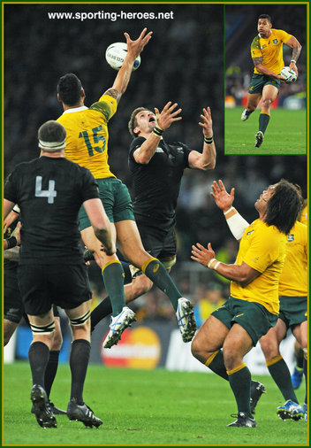 Israel FOLAU - Australia - 2015 World Cup Final & Semi Final.