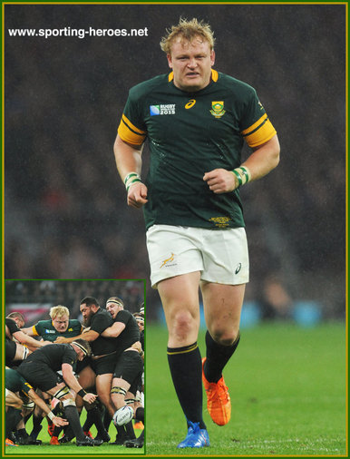 Adriaan Strauss - South Africa - 2015 World Cup semi final & bronze medal final.