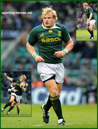 Adriaan Strauss - South Africa - International rugby caps for South Africa 2008-2012.