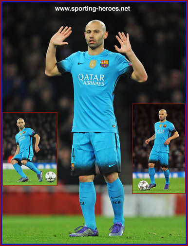Javier Mascherano - Barcelona - 2015-16 Champions League K.O. Games.