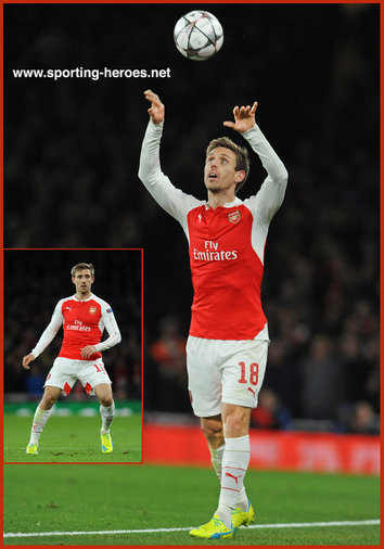 Nacho MONREAL - Arsenal FC - 2015-16 Champions League.