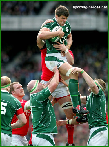 Donncha O'Callaghan - Ireland (Rugby) - International Rugby Union Caps 2003 - 2007.