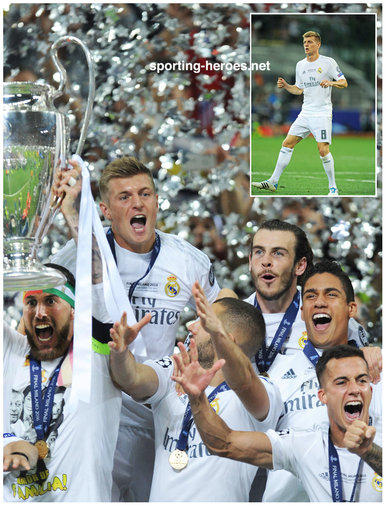 Toni Kroos - Real Madrid - Winner of 2016 UEFA Champions League Final.