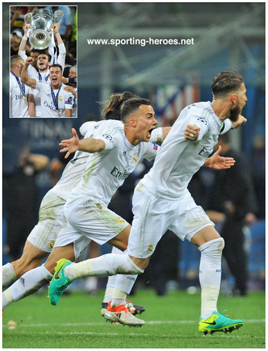 Lucas VAZQUEZ - Real Madrid - Winner of 2016 UEFA Champions League Final.