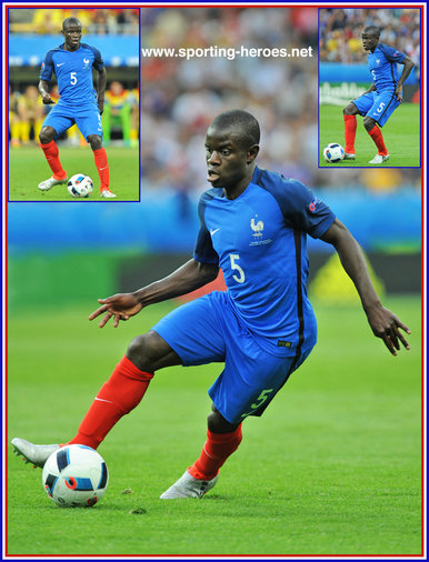 N'Golo KANTE - France - Euro 2016. Four games including semi final.